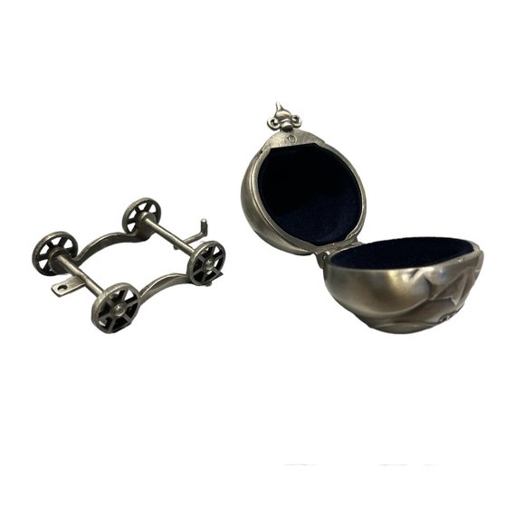 BABY GIFT Keepsake Boxes Tooth Fairy Lock of Hair Pumpkin Carriage Locket - Picture 10 of 13